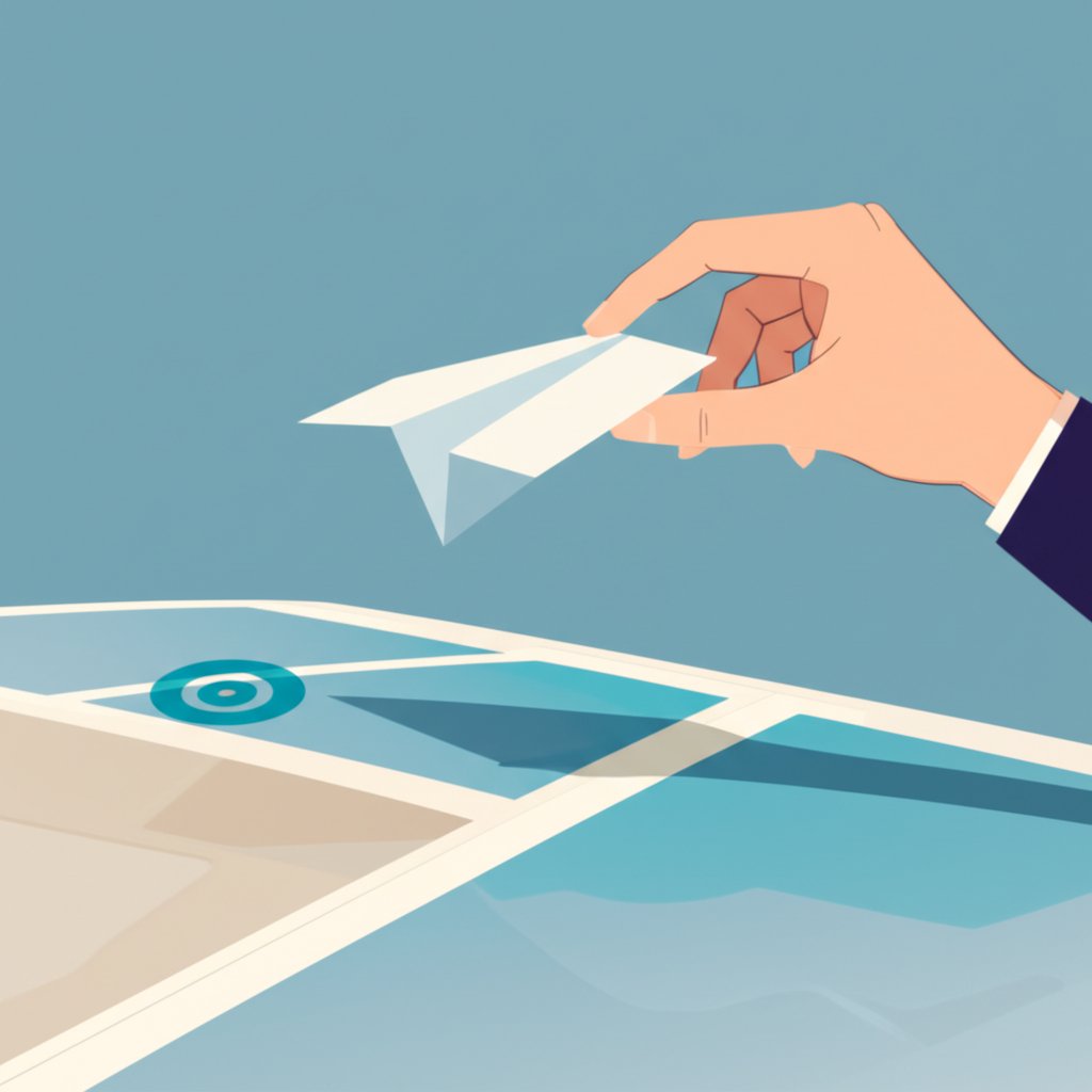 a visual metaphor for strategic email outreach for successful link building