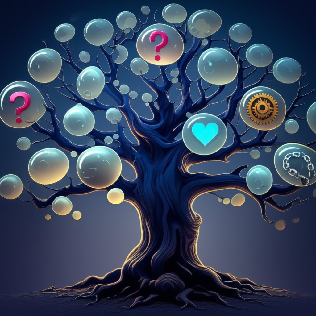 a visual metaphor for the complex themes and interpretations within the beginners guide