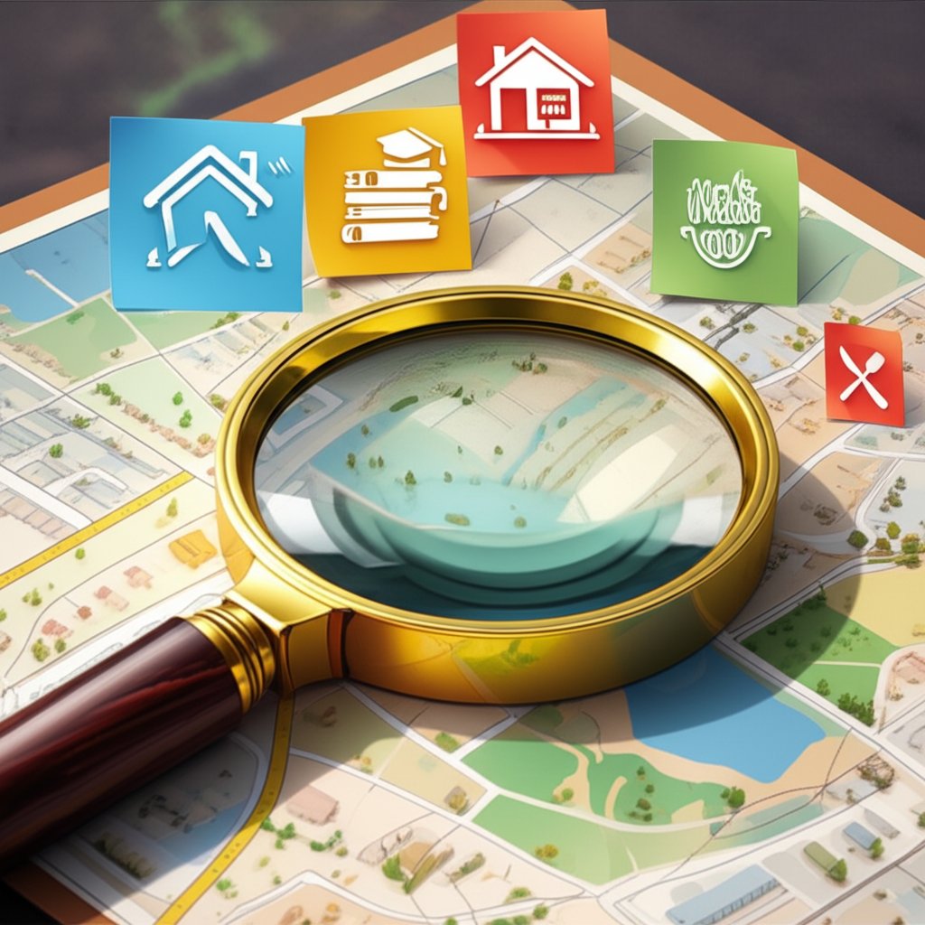 a visual representation of keyword research for the real estate market