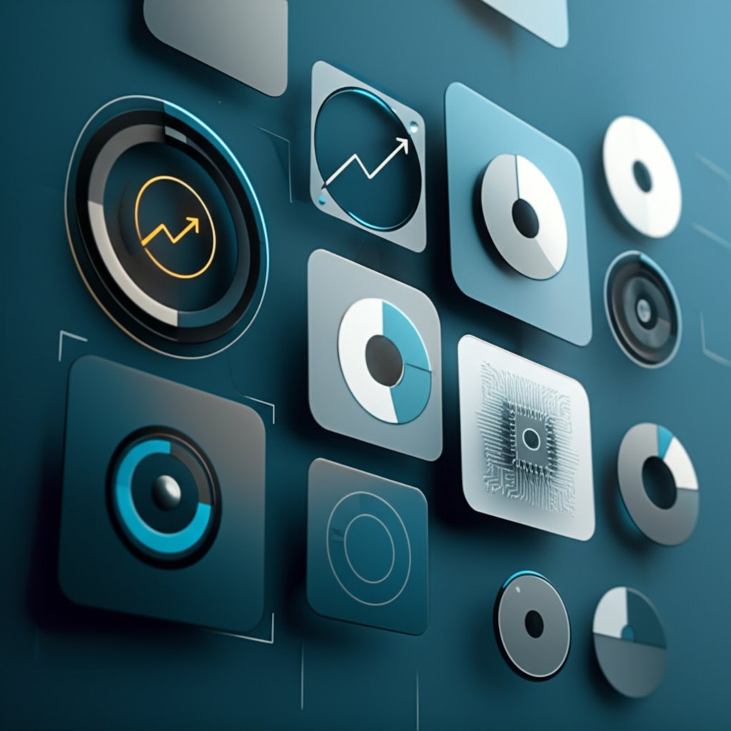 an abstract depiction of a keyword research tool dashboard