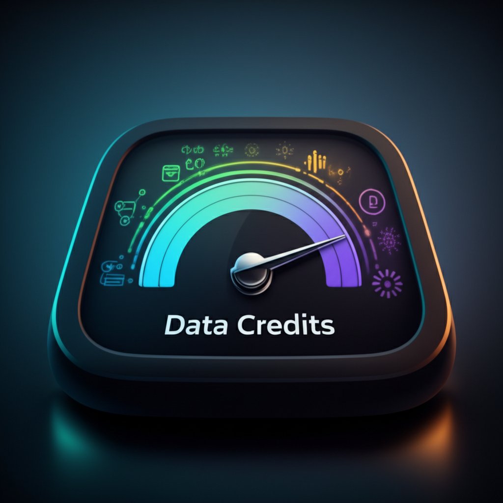 an abstract representation of the ahrefs usage based credit system for data reports