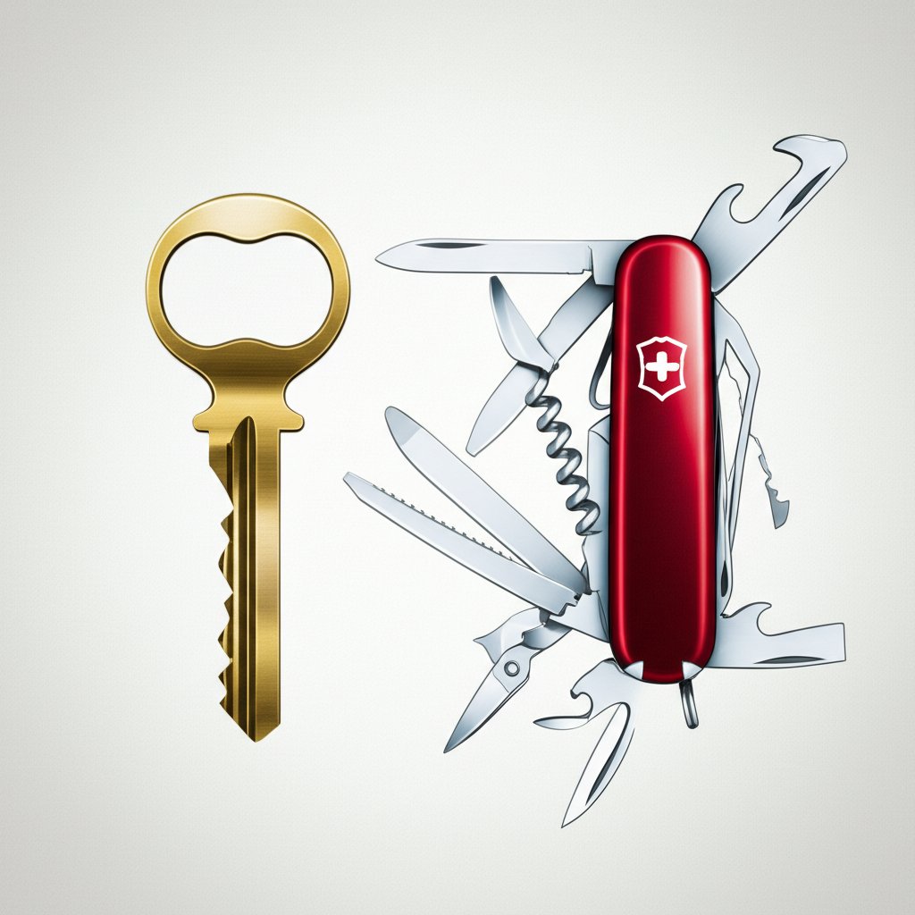 conceptual art comparing the functions of free and paid keyword research tools