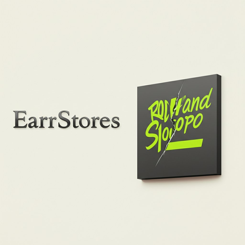 conceptual art showing how a clean domain name appears more credible than a hyphenated one for branding