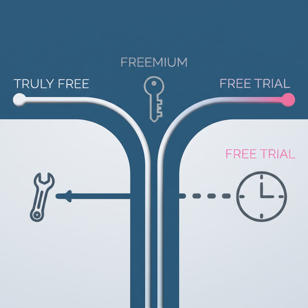 diagram comparing the different types of free software models for link building