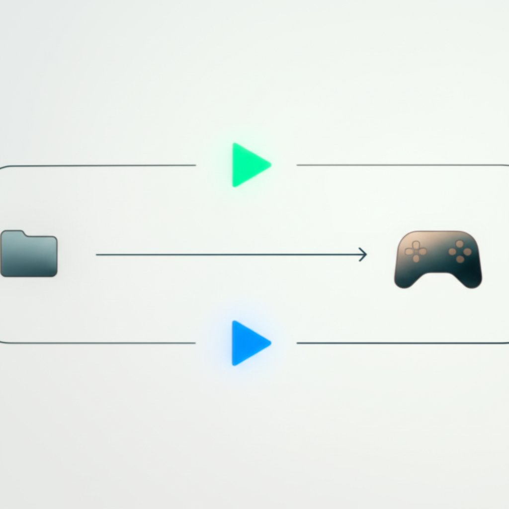 diagram illustrating the different installation methods for game mods