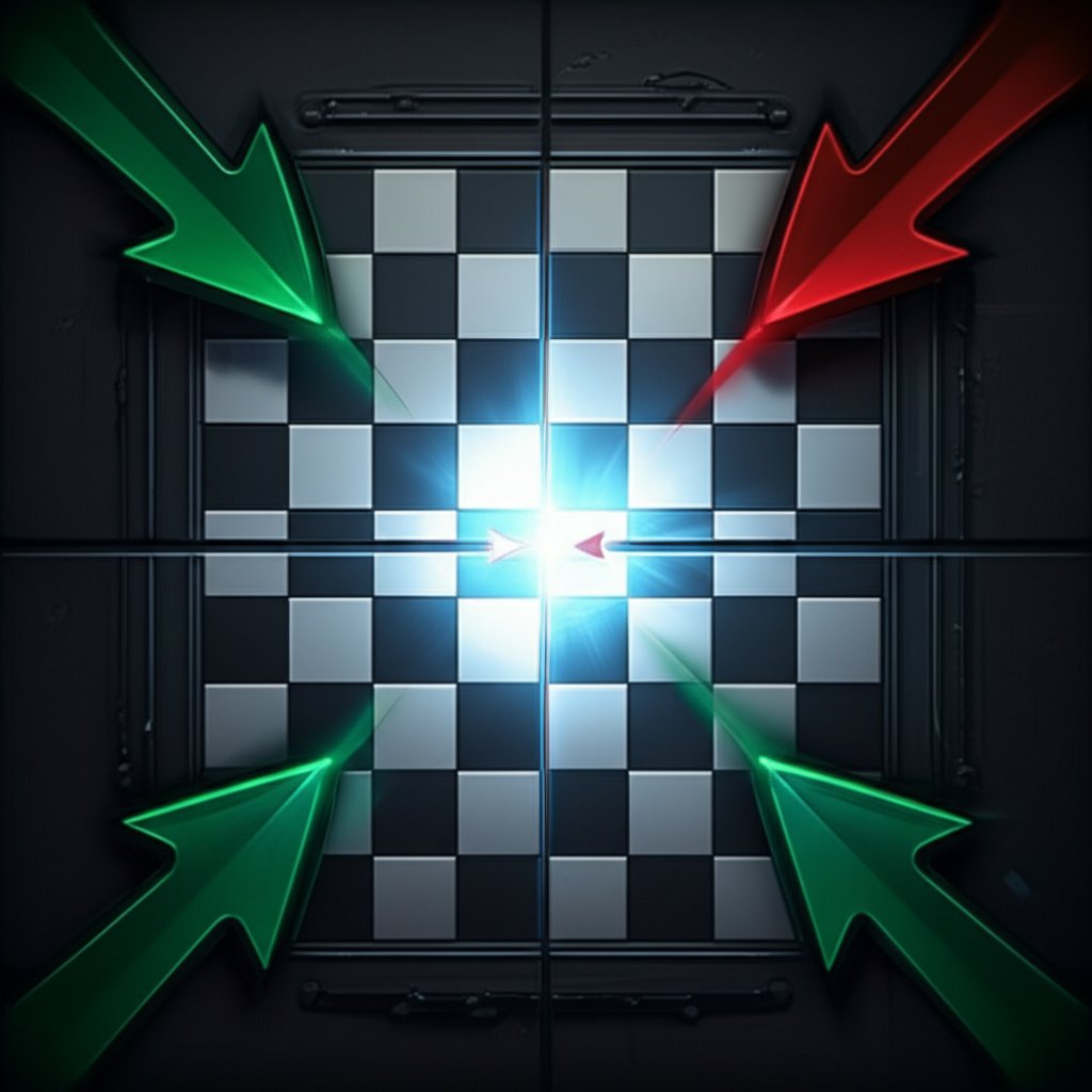 diagram illustrating the importance of controlling the center squares