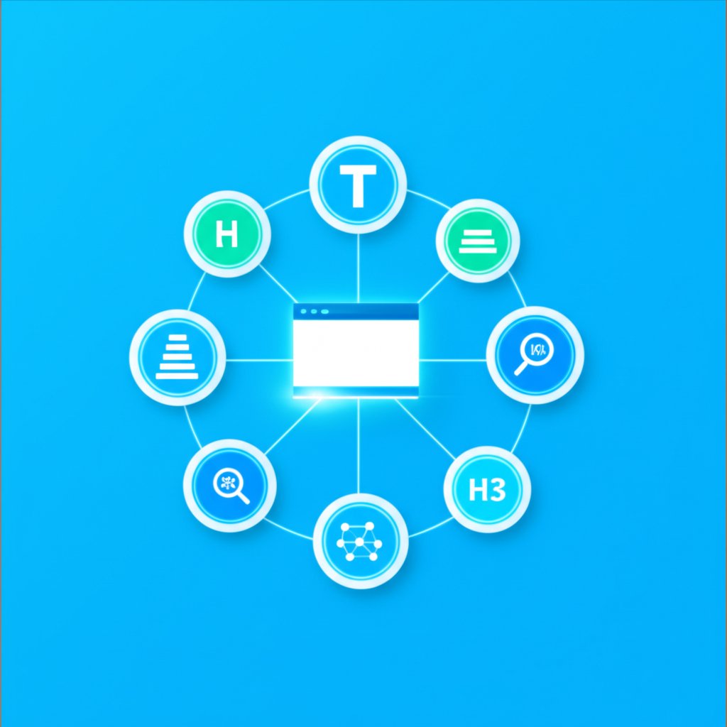 diagram of essential on page seo elements for content optimization