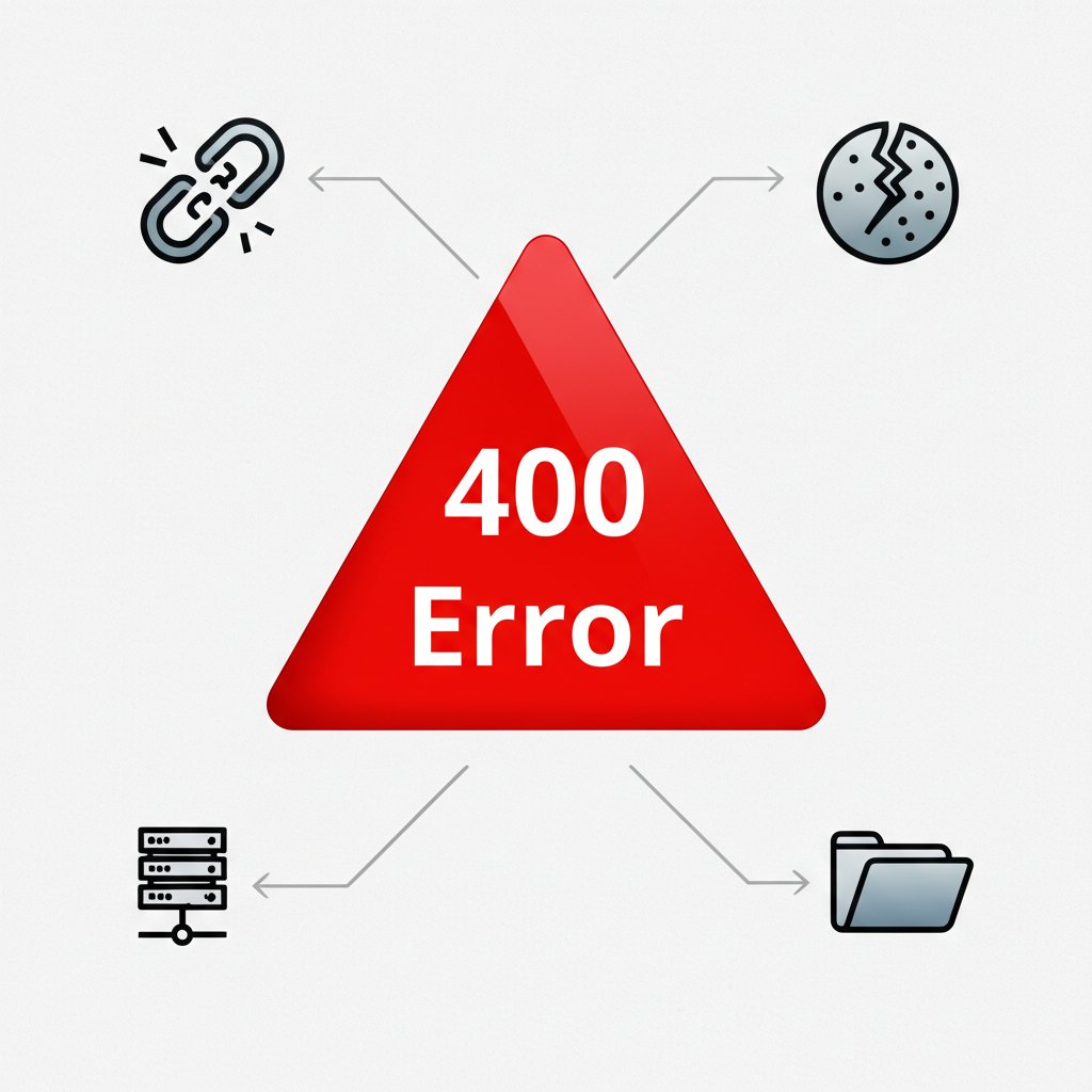diagram showing the common causes of a 400 bad request error