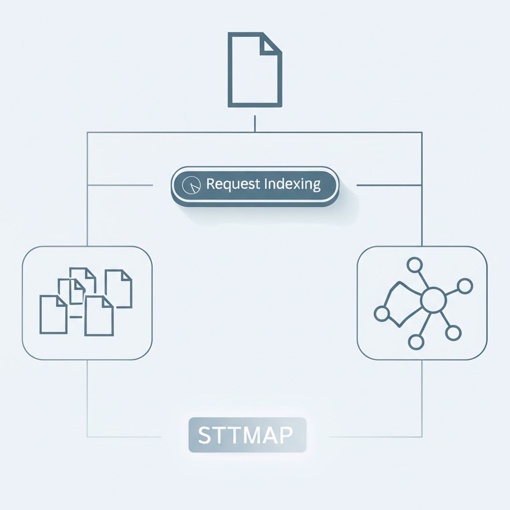 flowchart comparing submitting a single url versus submitting a sitemap for indexing