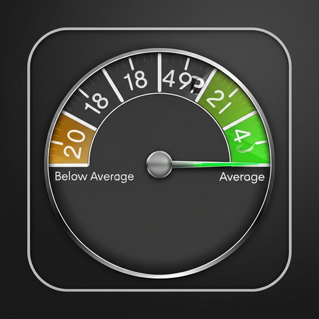 illustration of a performance meter showing exceptional ctr results for local seo