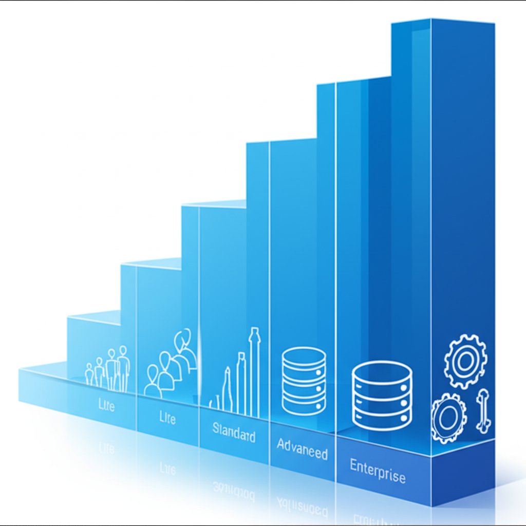infographic comparing the different tiers of ahrefs pricing plans
