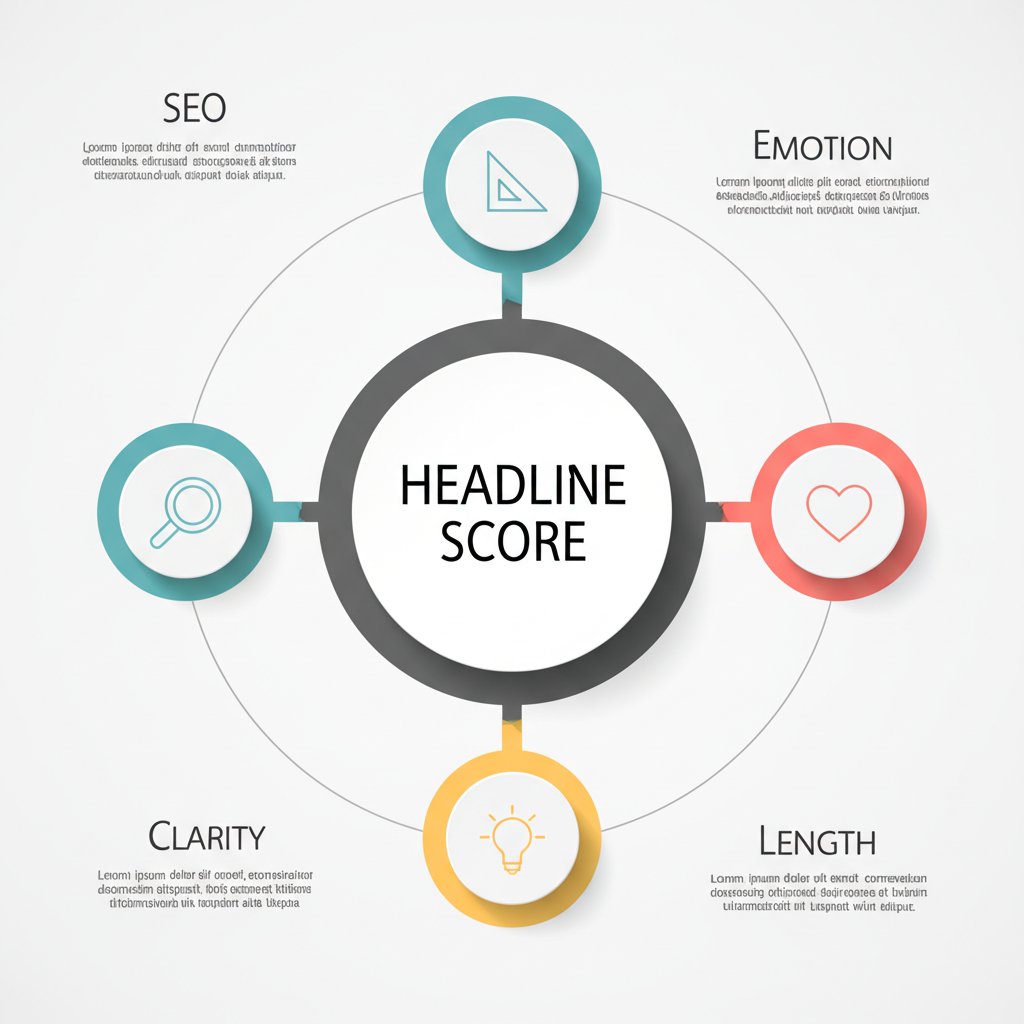 infographic showing the key features of a great headline analyzer