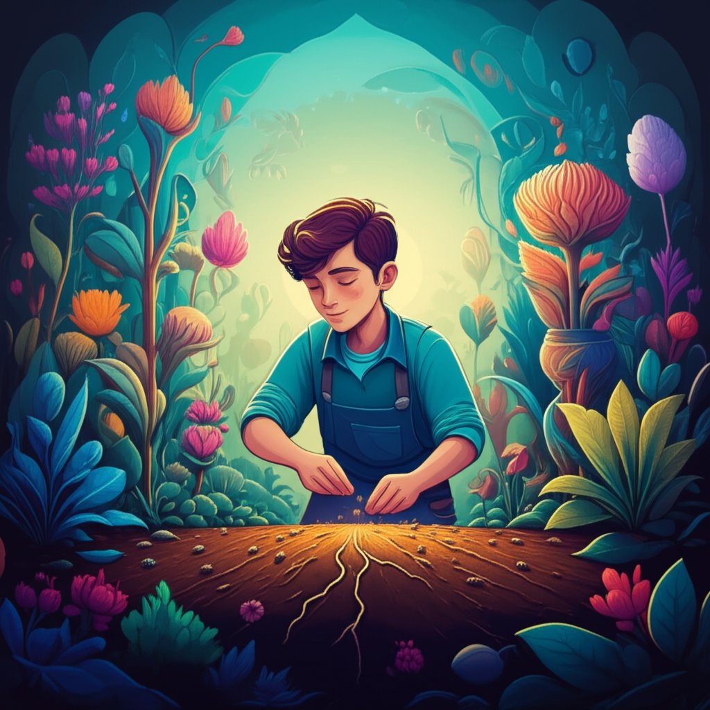 metaphorical image of using keywords to grow website content