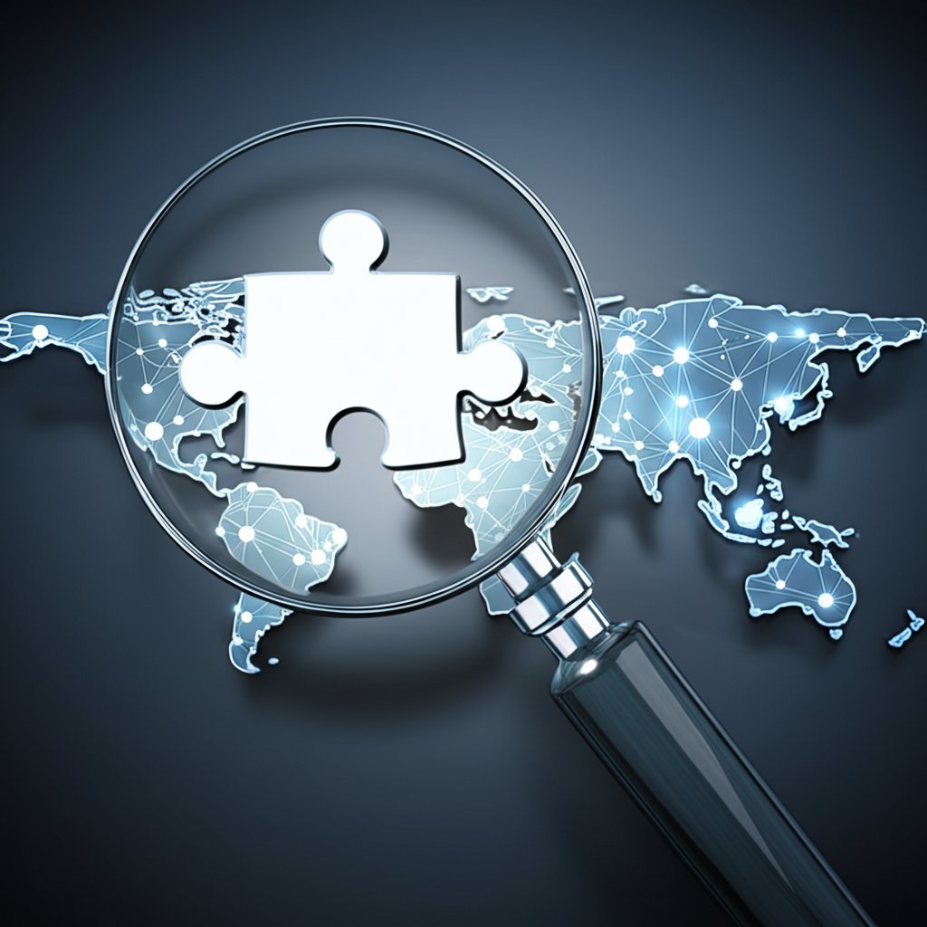 symbolic representation of carefully choosing the right international business partner