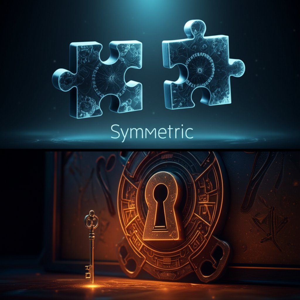 visual metaphor for symmetric versus asymmetric semantic search models