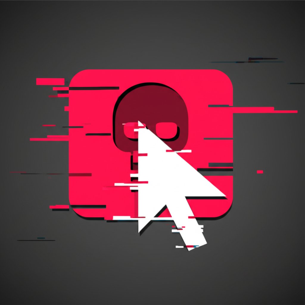 visual representation of a malicious link posing a cybersecurity risk