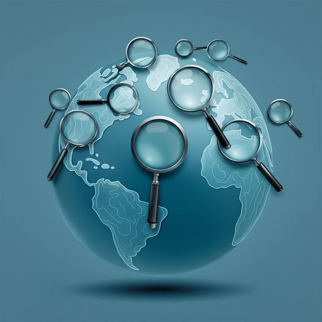 visual representation of third party tools checking google rankings in different locations